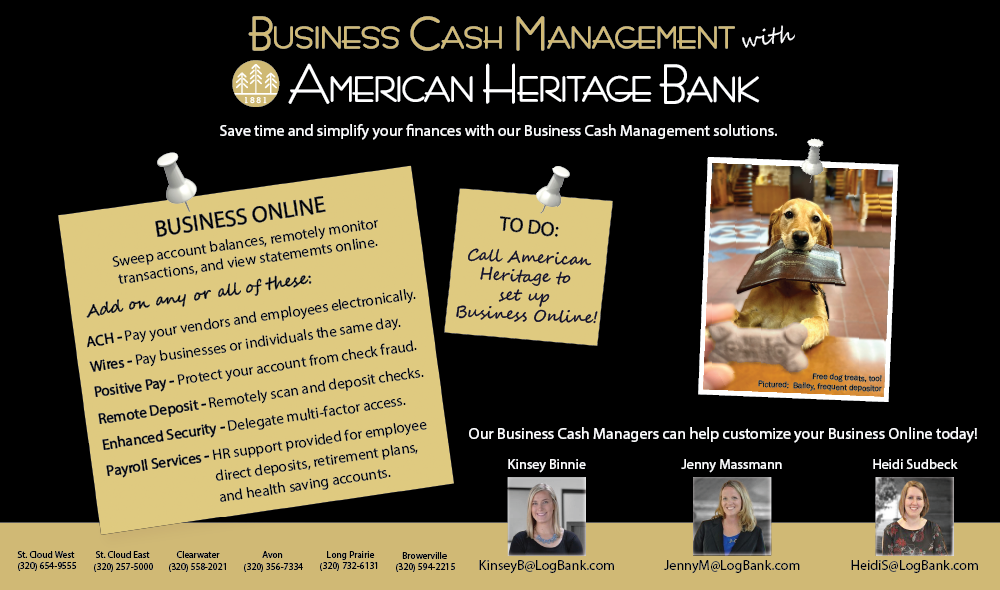 Business Cash Management with American Heritage